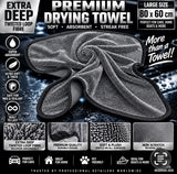 Double twist loop drying towel quick dry