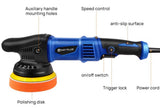 Dual Action Polisher, Random Orbital Car Buffer Polisher Waxer Kit with 6 Variable Speed 2800-5800 RPM & Detachable Handle for Car, Boat Sanding, Polishing, Waxing