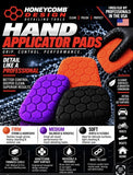 Honeycomb hand applicator pads like hexlogic x 4