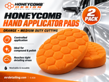 Honeycomb applicators 2 PACK Orange for cutting