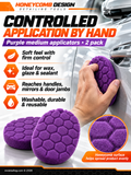 Honeycomb purple applicator sponge x 2