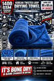 Huge 1300 gsm Huge 62 x97 Size Double twisted loop Korean Drying Towel