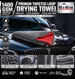 Double Twisted Loop Drying Towel 60x40 size 1400 gsm best seller