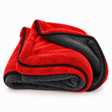 Red / Grey Twisted loop Drying Towel