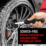 Premium three piece microfibre wheel brushes