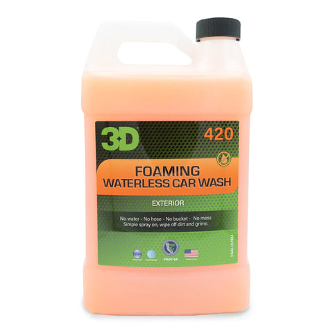 3D Foaming waterless wash